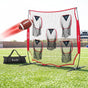 Everfit 1.8m Football Training Net 5 Target Portable Soccer Goal Nets Rebounder STN-5P-RD