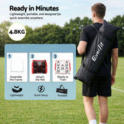 Everfit 1.8m Football Training Net 5 Target Portable Soccer Goal Nets Rebounder STN-5P-RD