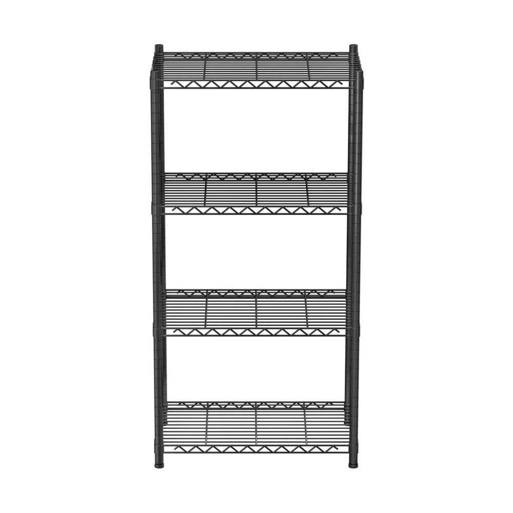 Artiss 4-Tier Shelving Unit Adjustable Garage Storage Shelves Kitchen Rack Steel SU-60X120-BK