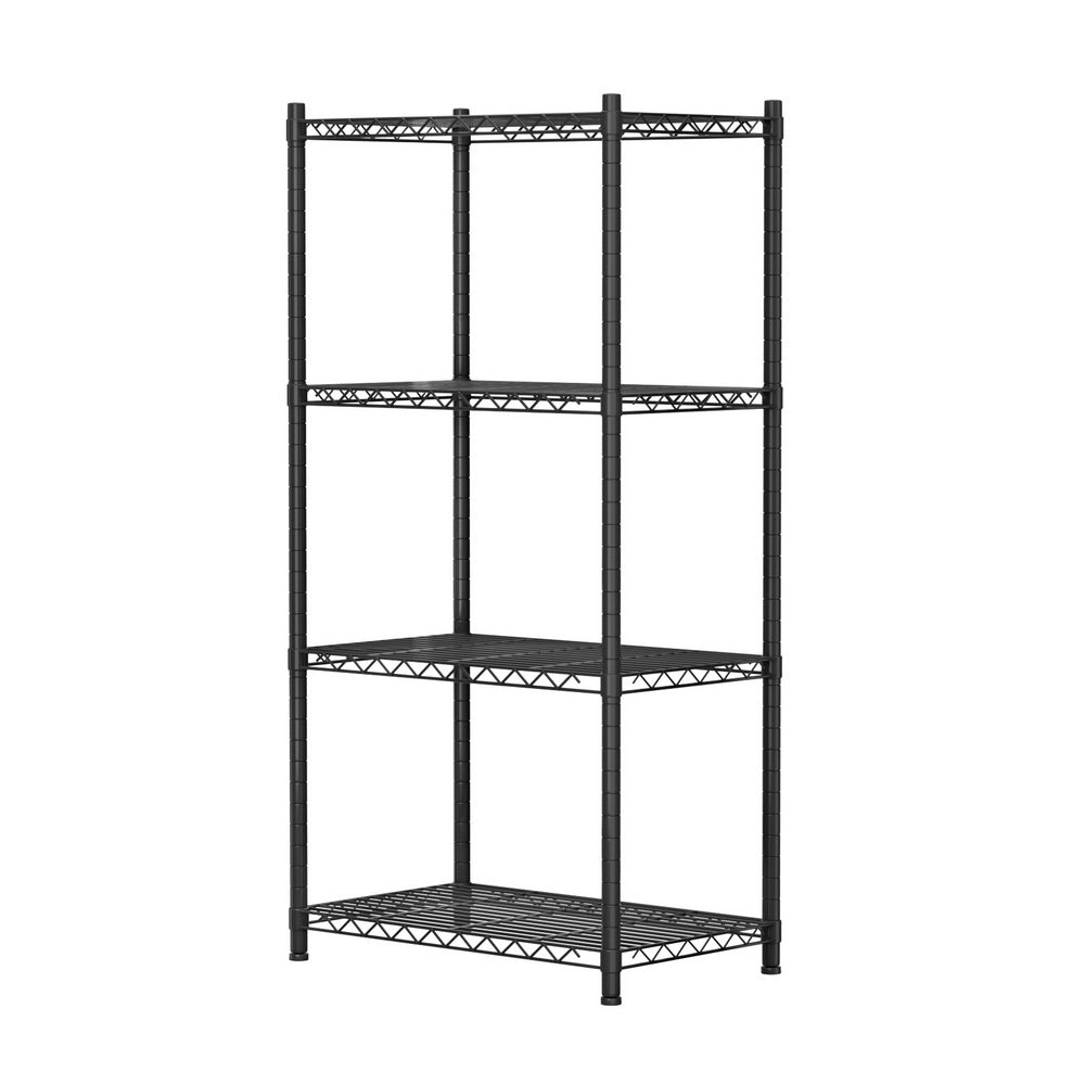 Artiss 4-Tier Shelving Unit Adjustable Garage Storage Shelves Kitchen Rack Steel SU-60X120-BK