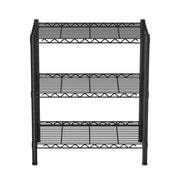 Artiss 3-Tier Shelving Unit Adjustable Garage Storage Shelves Kitchen Rack Steel SU-60X70-BK