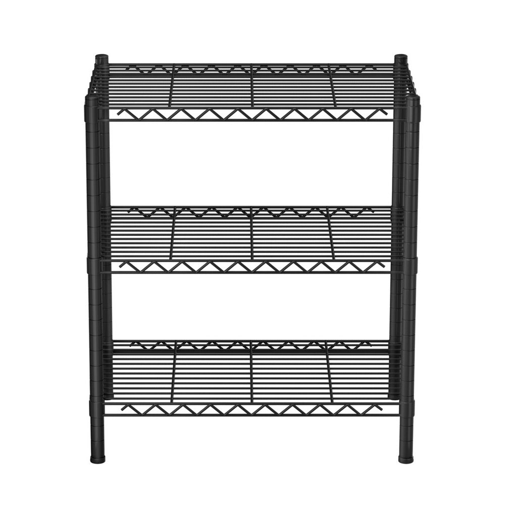 Artiss 3-Tier Shelving Unit Adjustable Garage Storage Shelves Kitchen Rack Steel SU-60X70-BK