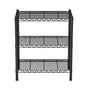 Artiss 3-Tier Shelving Unit Adjustable Garage Storage Shelves Kitchen Rack Steel SU-60X70-BK
