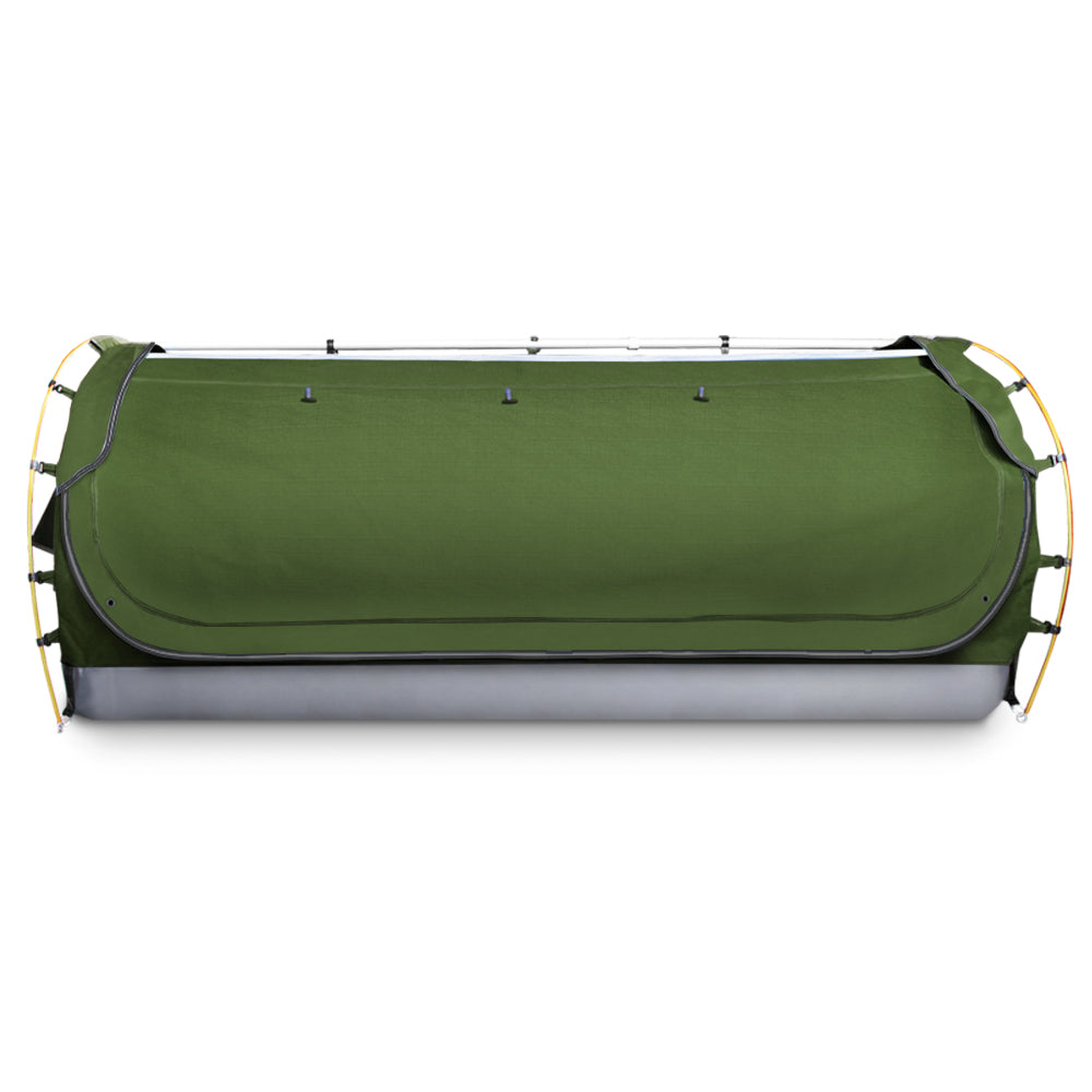 Weisshorn Double Swag Camping Swags Canvas Free Standing Dome Tent Celadon SWAG-C-WING-D-CE