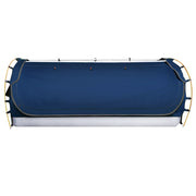 Weisshorn King Single Swag Camping Swags Canvas Free Standing Dome Tent Blue SWAG-C-WING-S-DBL-FC