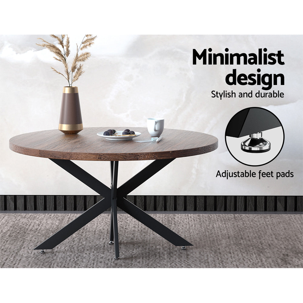 Artiss Starburst Table Legs Coffee Dining Table Legs DIY Metal Leg 120X68cm TAB-LEG-7112068-BK