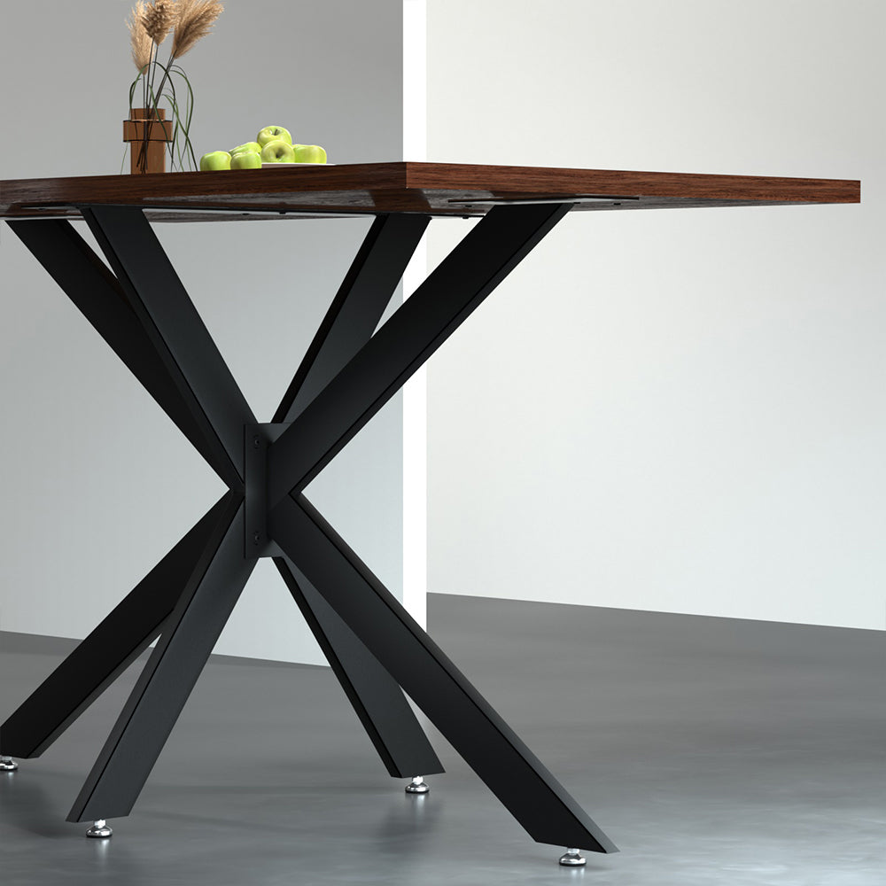 Artiss Starburst Table Legs Coffee Dining Table Legs DIY Metal Leg 120X68cm TAB-LEG-7112068-BK
