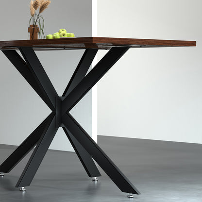 Artiss Starburst Table Legs Coffee Dining Table Legs DIY Metal Leg 150X78cm TAB-LEG-7115078-BK