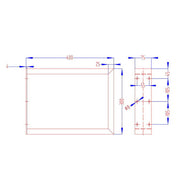 Artiss Metal Table Legs DIY Rectangular 40X30CM Set of 2 TAB-LEG-BOX-4030-BKX2