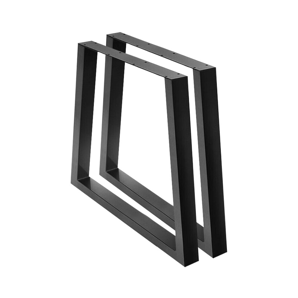 Artiss Metal Table Legs DIY Trapezoid 65X90CM Set of 2 TAB-LEG-TRA-716590-BKX2
