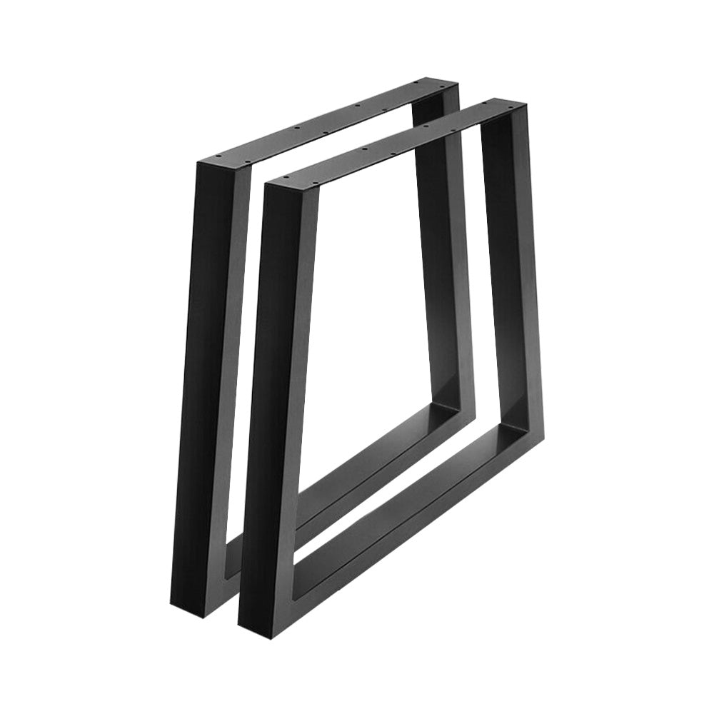 Artiss Metal Table Legs DIY Trapezoid 65X90CM Set of 2 TAB-LEG-TRA-716590-BKX2