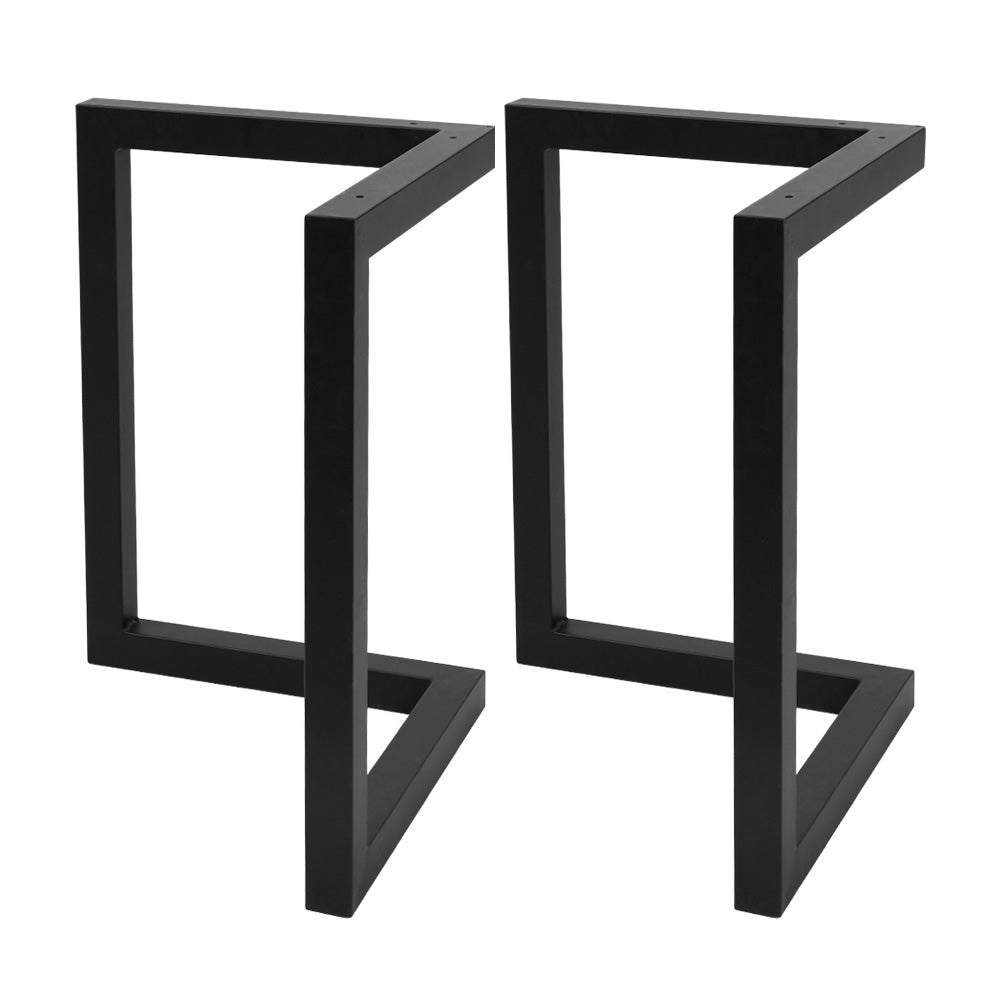 Artiss Metal Table Legs DIY 50X70CM Set of 2 TAB-LEG-VIC-715070-BKX2