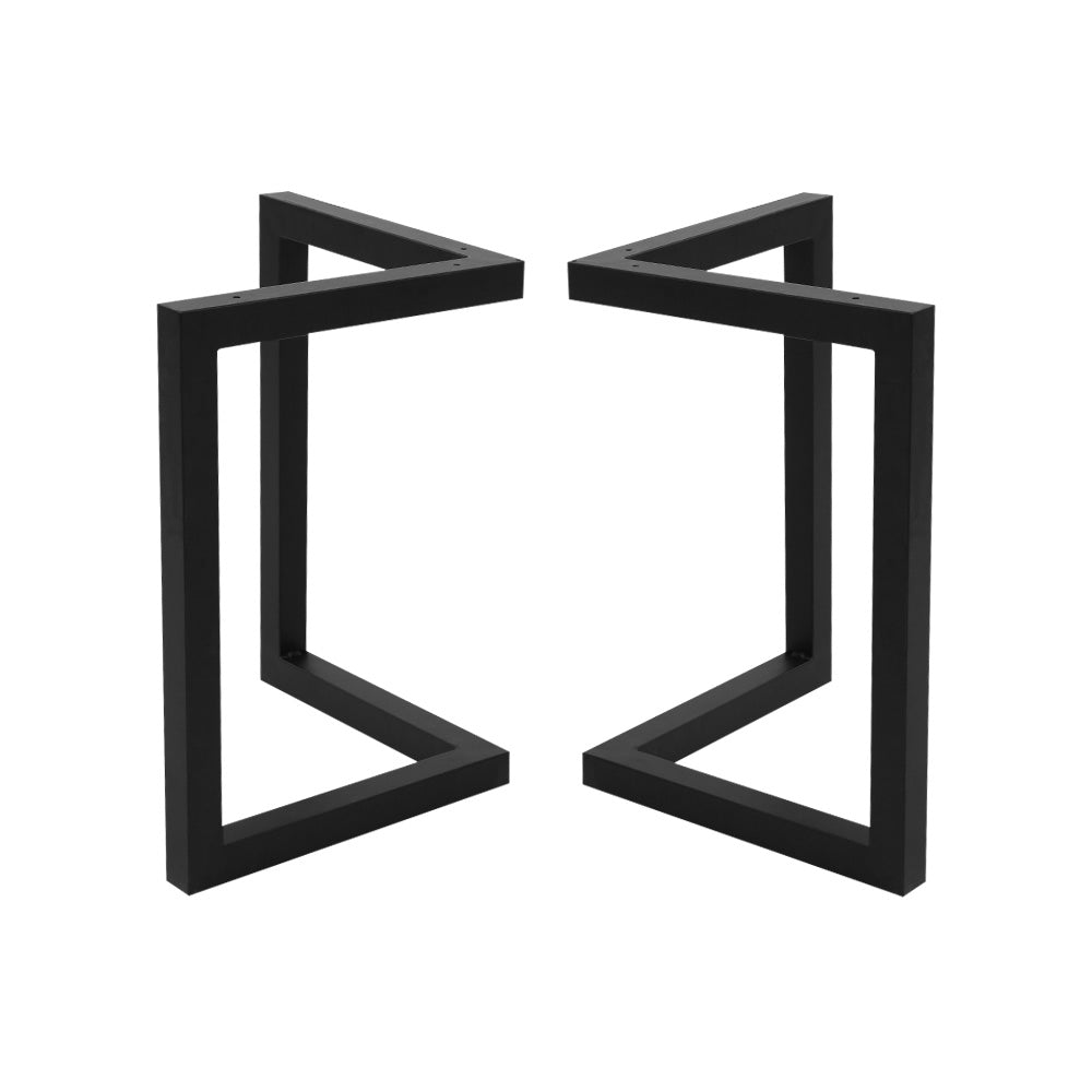 Artiss Metal Table Legs DIY 50X70CM Set of 2 TAB-LEG-VIC-715070-BKX2