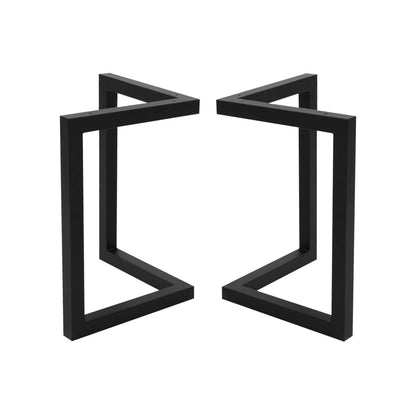 Artiss Metal Table Legs DIY 50X70CM Set of 2 TAB-LEG-VIC-715070-BKX2