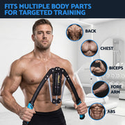 Everfit Twister Arm Exerciser Chest Trainer 10-200kg Adjustable Hydraulic Power