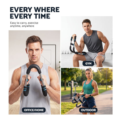 Everfit Twister Arm Exerciser 60-90lb Adjustable Chest Workout Equipment Home Gym Fitness
