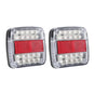 Giantz Pair 26 LED Tail Lights Stop Reverse Indicator 12V Ute Trailer Truck TAIL-LT-26X2-VTL