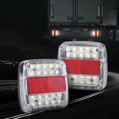 Giantz Pair 26 LED Tail Lights Stop Reverse Indicator 12V Ute Trailer Truck TAIL-LT-26X2-VTL