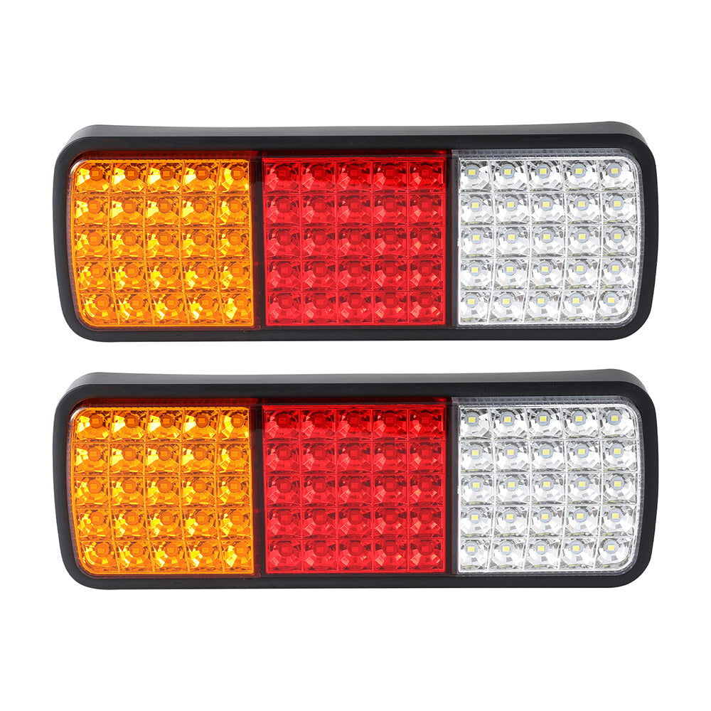Giantz Pair 75 LED Tail Lights Stop Reverse Indicator 12V Ute Trailer Caravan Truck Boat TAIL-LT-75X2-HRL