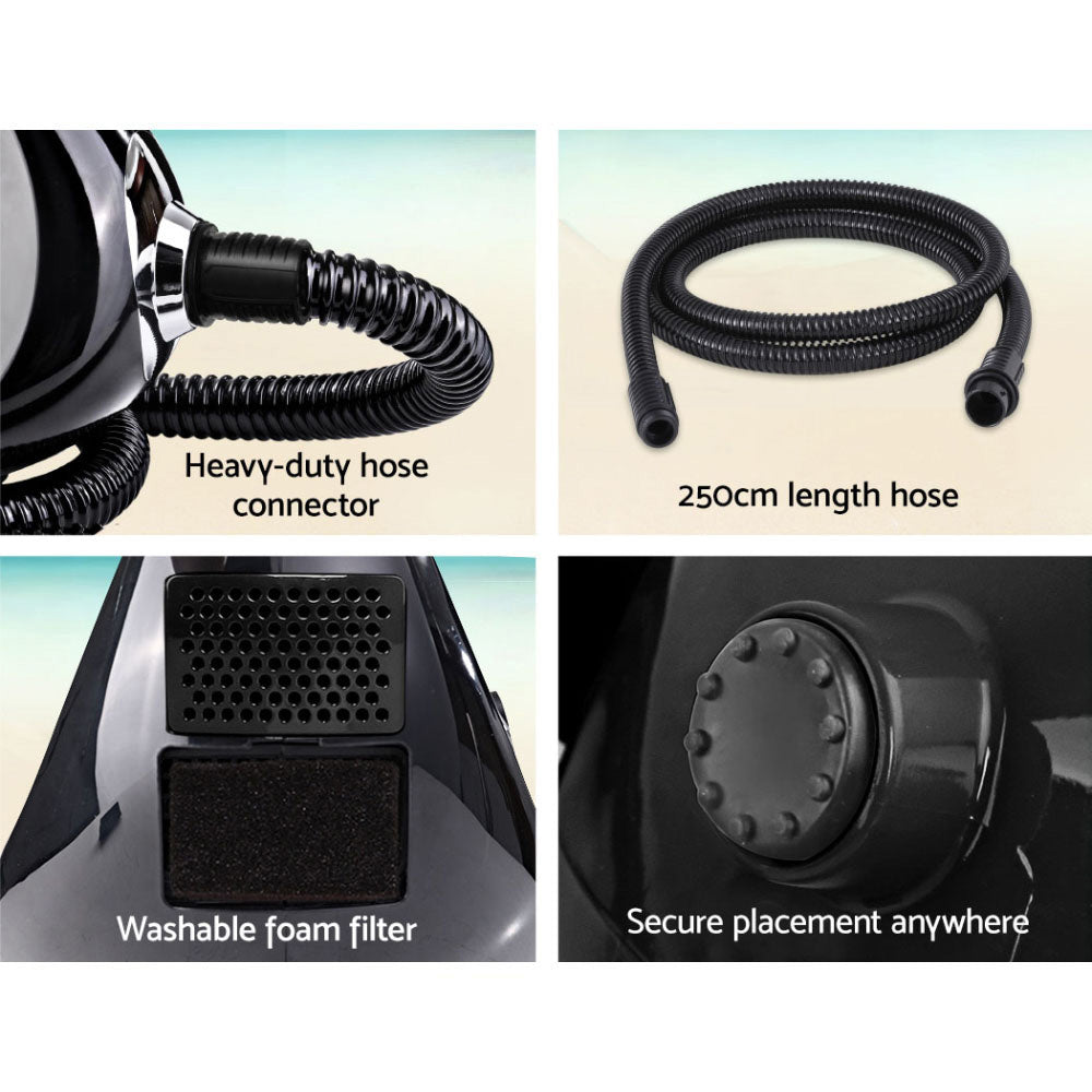 Alba. Spray Tan Machine Spray Gun Spray tent Kit HVLP System Fixed Speed Sunless TAN-HVLP700-S19-BK