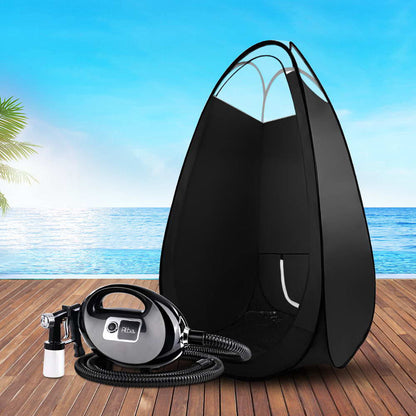Alba. Spray Tan Machine Spray Gun Spray tent Kit HVLP System Fixed Speed Sunless TAN-HVLP700-S19-BK