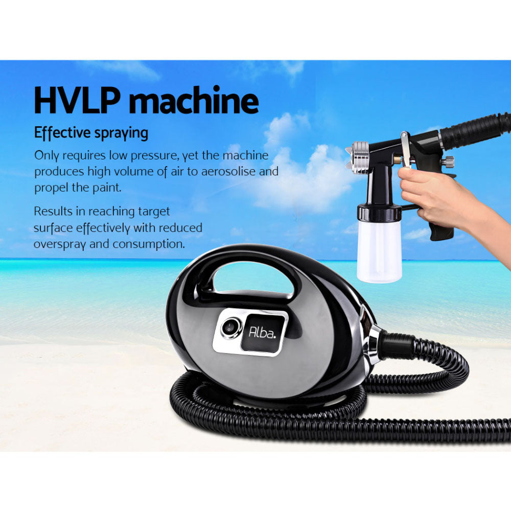 Professional Spray Tan Machine Sunless Tanning Gun Kit HVLP System Black TAN-HVLP700-SM-BK