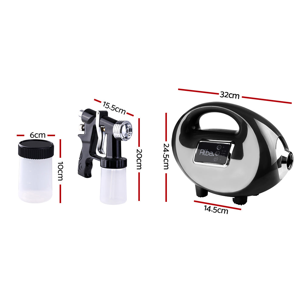 Alba. Spray Tan Machine Spray Gun Spray tent Kit HVLP System Sunless TAN-TENT-12-DX-BK-261