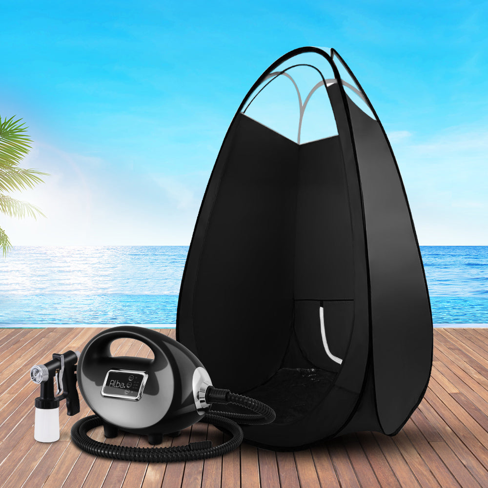 Alba. Spray Tan Machine Spray Gun Spray tent Kit HVLP System Sunless TAN-TENT-12-DX-BK-261
