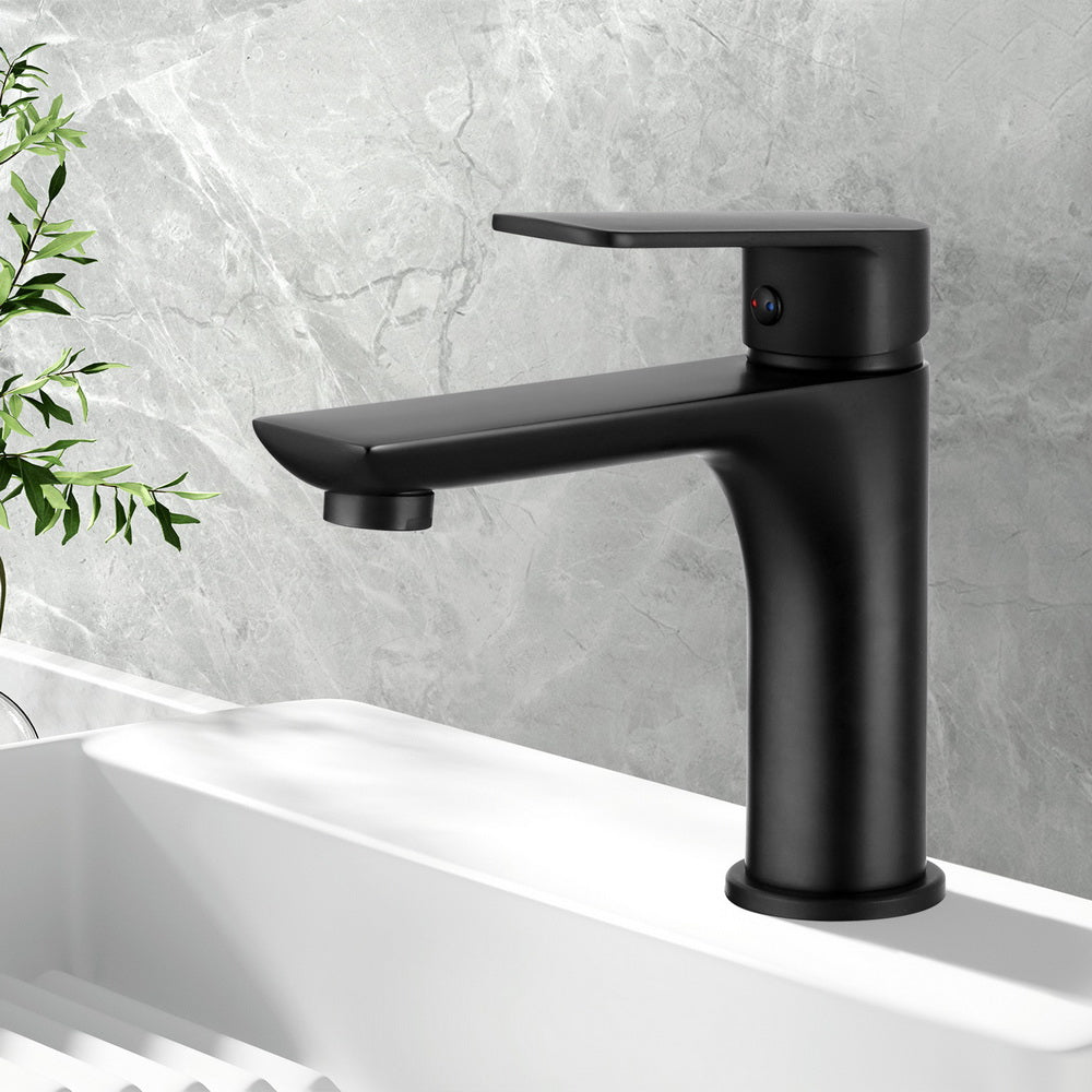 Cefito Bathroom Basin Mixer Tap Brass Faucet Vanity Laundry Sink Black TAP-A-81H09-BK