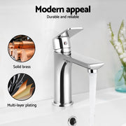 Cefito Bathroom Basin Mixer Tap Brass Faucet Vanity Laundry Sink Chrome TAP-A-81H09-SI