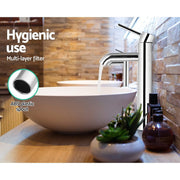 Cefito Bathroom Basin Mixer Tap Round Tall Faucet Vanity Laundry Chrome TAP-A-81H14-SI