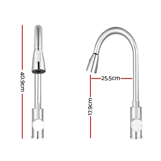 Cefito Kitchen Mixer Tap Pull Out 2 Mode Sink Faucet Basin Laundry Chrome TAP-A-82H11-SI