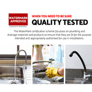 Cefito Kitchen Mixer Tap Mixer Rectangle Sink Faucet Basin Laundry Black TAP-A-82H33-BK
