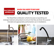 Cefito Kitchen Mixer Tap Mixer Round Sink Faucet Basin Laundry Black TAP-A-82H37-BK