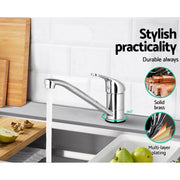 Cefito Kitchen Mixer Tap Mixer Long Spout Sink Faucet Basin Laundry Chrome TAP-A-82H41-SI