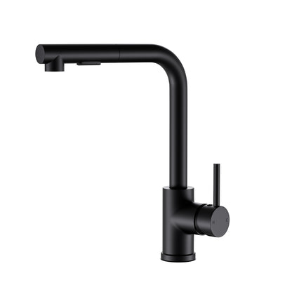 Cefito Kitchen Mixer Tap Pull Out Rectangle 2 Mode Sink Basin Faucet Swivel WELS Black TAP-A-82H48-BK