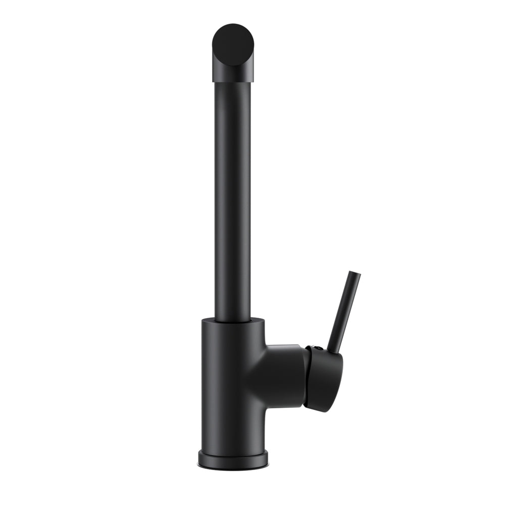 Cefito Kitchen Mixer Tap Pull Out Round 2 Mode Sink Basin Faucet Swivel WELS Black TAP-A-82H52-BK
