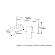 Cefito Bathroom Basin Mixer Tap Separate Faucet Vanity Laundry Black TAP-A-86H06-BK