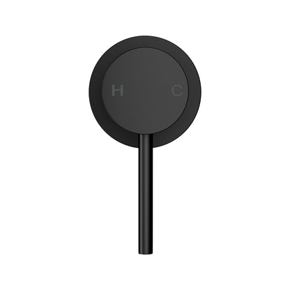 Cefito Basin Mixer Wall Tap Round Brass Faucet Shower Bathtub Black TAP-A-MIXER-RO-BK
