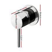 Cefito Basin Mixer Wall Tap Round Brass Faucet Shower Bathtub Chrome TAP-A-MIXER-RO-SI