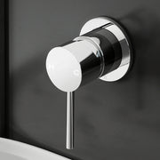 Cefito Basin Mixer Wall Tap Round Brass Faucet Shower Bathtub Chrome TAP-A-MIXER-RO-SI