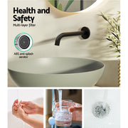 Cefito Bathroom Mixer Spout Wall Bath Tap Round Shower Bathtub Black TAP-A-SPOUT-BK