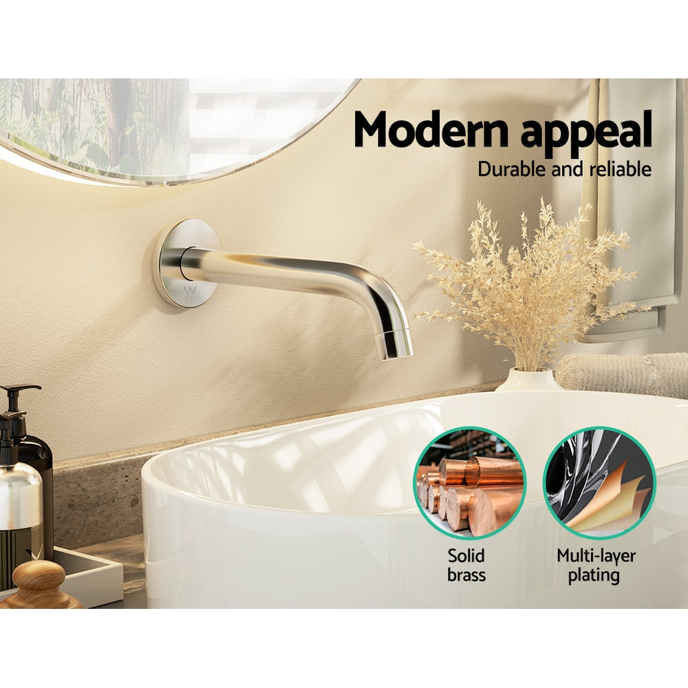 Cefito Bathroom Mixer Spout Wall Bath Tap Round Shower Bathtub Chrome TAP-A-SPOUT-SI