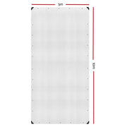 Instahut Tarp Tarpaulin 5x10m Canvas Heavy Duty Camping Cover Clear