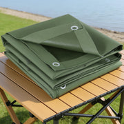 Instahut 2x3m Tarp Tarpaulin 600GSM Camping Canvas Heavy Duty Water Resistant TARP-GR-2X3