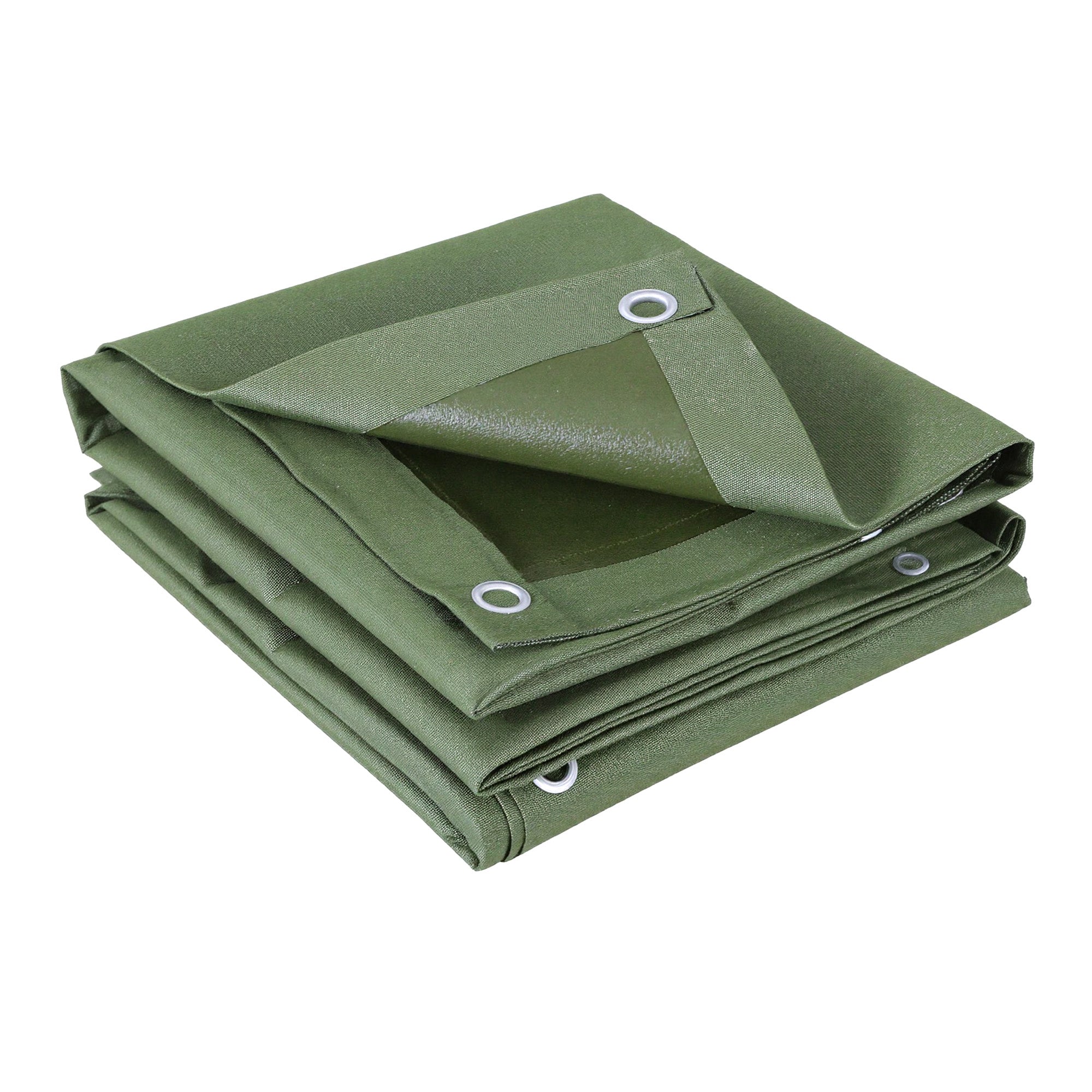 Instahut 3x4m Tarp Tarpaulin 600GSM Camping Canvas Heavy Duty Water Resistant TARP-GR-3X4