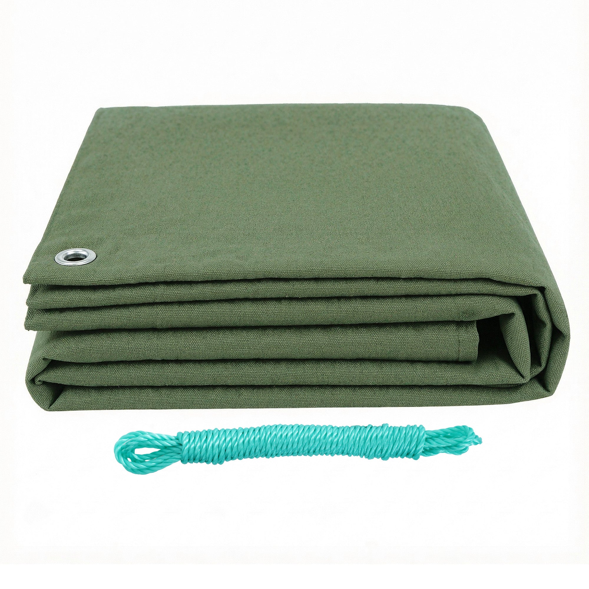 Instahut 3x4m Tarp Tarpaulin 600GSM Camping Canvas Heavy Duty Water Resistant TARP-GR-3X4