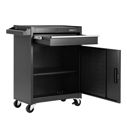 Giantz Tool Chest Trolley Cabinet Rolling Toolbox Garage Storage Tools organizer TB-1DR-DOOR-BK