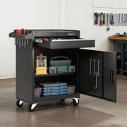 Giantz Tool Chest Trolley Cabinet Rolling Toolbox Garage Storage Tools organizer TB-1DR-DOOR-BK