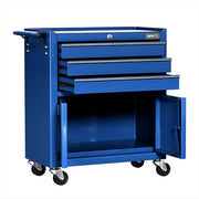 Giantz 3 Drawer Tool Box Cabinet Chest Toolbox Garage Storage Organiser TB-3DR-DOOR-BL